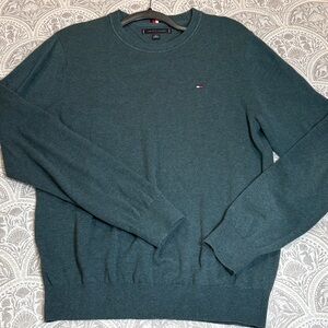 Tommy Hilfiger Men's Teal green Crewneck Sweater size medium